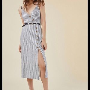 Urban outfitters Striped Button Down Dress